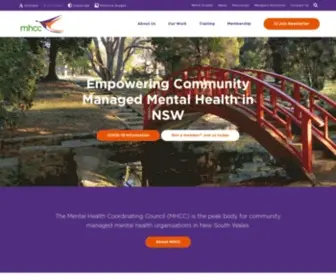 MHCC.org.au(The Mental Health Coordinating Council (MHCC)) Screenshot