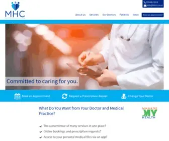 MHC.co.nz(Mornington Health Centre) Screenshot