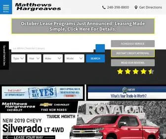MHchevy.com(Matthews-Hargreaves Chevrolet) Screenshot