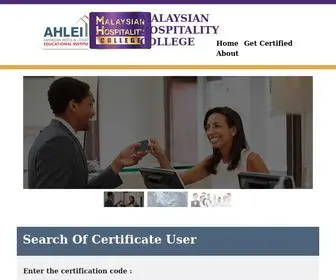 Mhcollege.net(MALAYSIAN HOSPITALITY COLLEGE) Screenshot