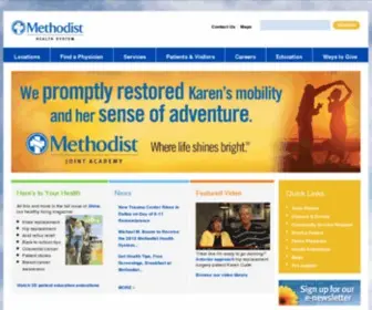 MHD.com(Methodist Health System) Screenshot