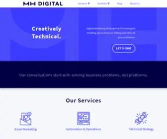 Mhdigitalgroup.com(MH Digital Consulting Group) Screenshot