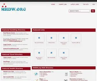 MHDW.org(MHDW Web Directory) Screenshot