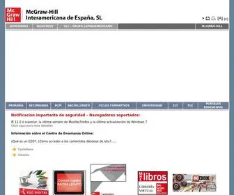 Mhe.es(McGraw-Hill Interamericana de Espa) Screenshot