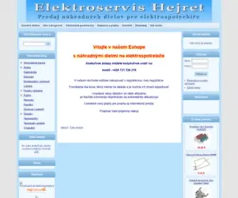 Mhejret.eu(Elektroservis Hejret) Screenshot