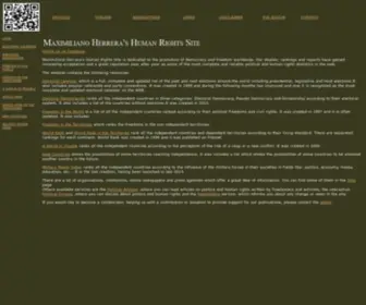 Mherrera.org(Maximiliano Herrera Human Rights Site) Screenshot