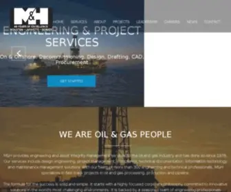 Mhes.com(M&H Engineering & Consulting for The Oil & Gas Industry) Screenshot