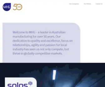 MHG.com.au(A leader in Australian manufacturing for over 50 years) Screenshot