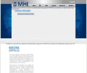 Mhi.com.co(Ingeniería) Screenshot