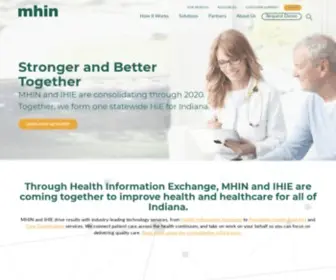 Mhin.org(Reliable and Secure Health Information Exchange MHIN) Screenshot