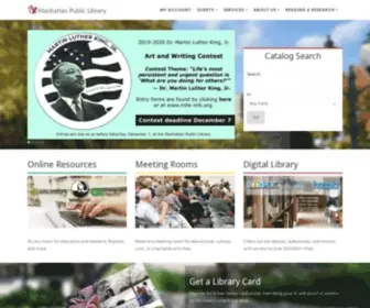 MHklibrary.org(Manhattan Public Library) Screenshot