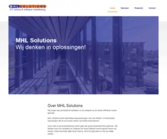 MHlsolutions.nl(Mhl solutions) Screenshot
