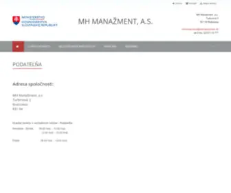 Mhmanazment.sk(PODATEĽŇA) Screenshot