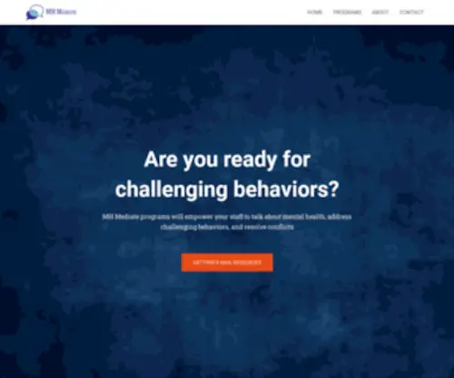 Mhmediate.com(Resolving Conflict and Talking Mental Health) Screenshot