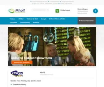 Mholf.nl(Een tuinhuisje of blokhut bestel je goedkoop in de online webshop van MHOLF) Screenshot