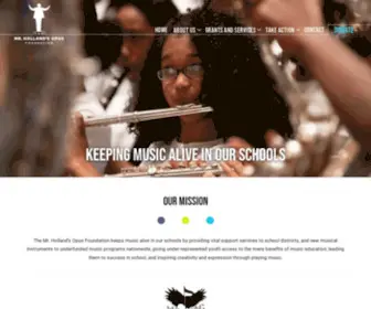 Mhopus.org(Keeping Music Alive in Our Schools) Screenshot