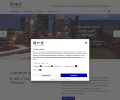 MHP.de(A Porsche Company) Screenshot