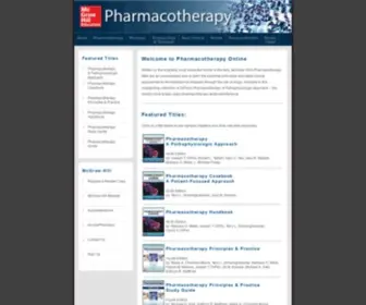 MHpharmacotherapy.com(McGraw Hill) Screenshot