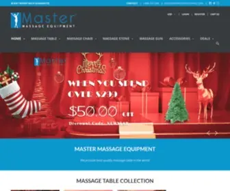 Mhpinternational.com(Master Massage Equipment for table) Screenshot