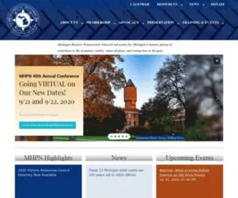 MHPN.org(Michigan Historic Preservation Network) Screenshot