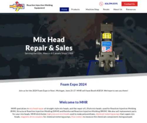 MHR-INC.com(Mix Head Repair & Sales) Screenshot
