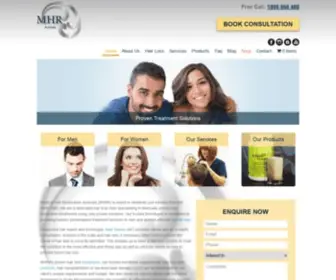 Mhra.com.au(Medical Hair Restoration Australia) Screenshot