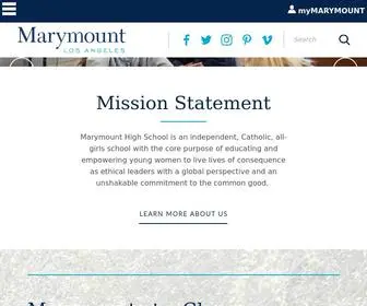 MHS-LA.org(Marymount High School) Screenshot