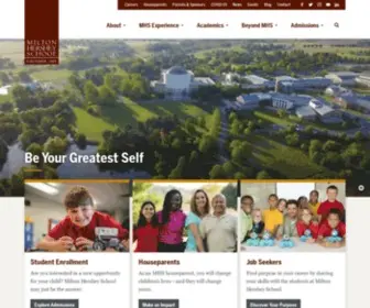 MHS-PA.org(Milton Hershey School) Screenshot