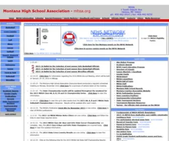 Mhsaold.org(Montana High School Association) Screenshot