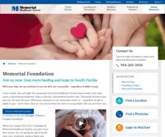 MHsfoundation.org(Memorial Foundation) Screenshot