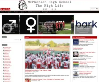 MHshighlife.com(The student news site of McPherson High School) Screenshot