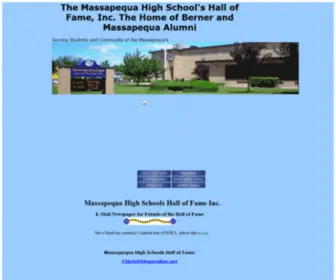 MHshof.com(The Massapequa Hall of Fame Web Site) Screenshot