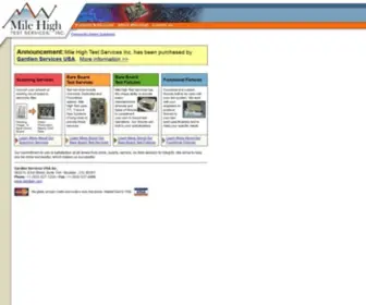 Mhtest.com(Mile High Test Services) Screenshot