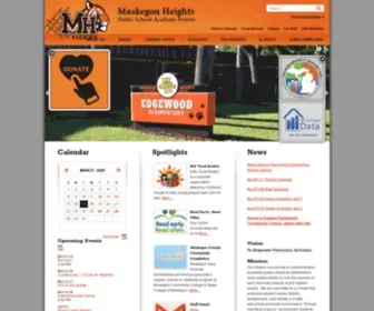 Mhtigers.org(Muskegon Heights Public School Academy System) Screenshot