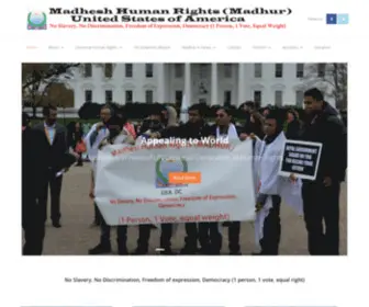 Mhumanrights.org(Madhesh Human Rights) Screenshot