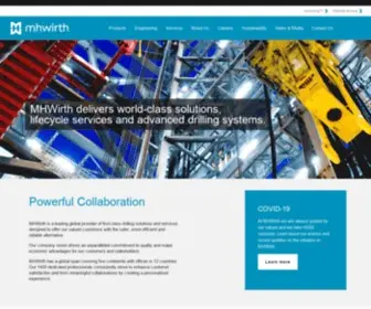 Mhwirth.com(Frontpage) Screenshot
