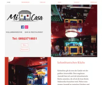 MI-Casa-Restaurant.de(Kolumbianische Spezialitäten) Screenshot