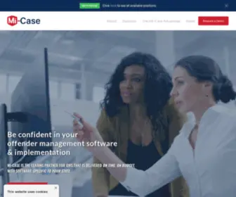 MI-Case.com(Modern Software Solutions for Public Safety & Public Sector) Screenshot