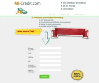 MI-Credit.com(Minicredito Con Asnef) Screenshot