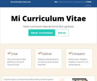MI-Curriculum-Vitae.com(Mi Curriculum vitae) Screenshot