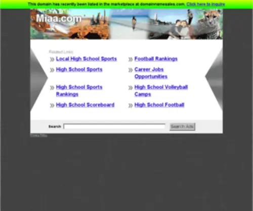 Miaa.com(The Leading Miaa Site on the Net) Screenshot
