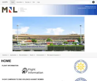 Miaa.gov.ph(Manila International Airport Authority) Screenshot