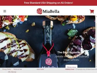 Miabellafoods.com(Aged Balsamic Vinegar and Fleur De Sel) Screenshot