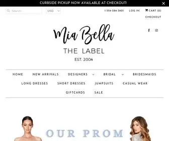 Miabellathelabel.com(Mia Bella The Label) Screenshot