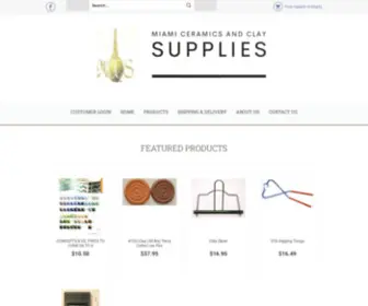 Miaceramicsandclaysupplies.com(Miami Ceramics and Clay Supplies) Screenshot