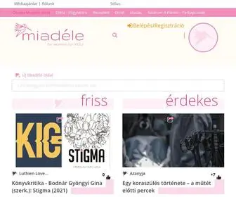 Miadele.com(Miadéle) Screenshot