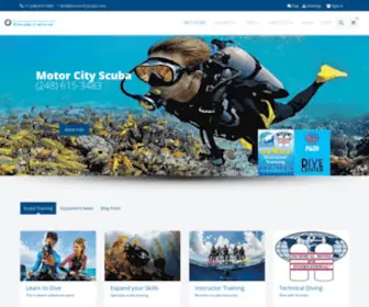 Miadventurescuba.com(Motor City Scuba) Screenshot