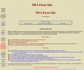 Miafacts.org(MIA Facts) Screenshot