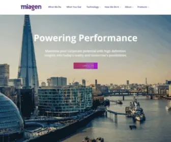 Miagen.com(Enterprise Planning & Corporate Performance Management Solutions) Screenshot