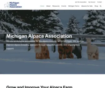 Mialpaca.com(Michigan Alpaca Association) Screenshot